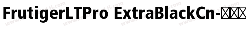 FrutigerLTPro ExtraBlackCn字体转换